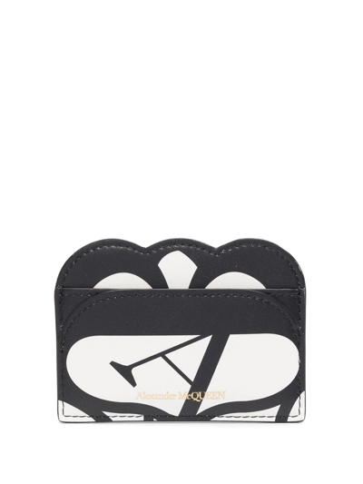Alexander Mcqueen Seal Cardholder In Neutrals