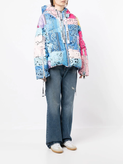 Bapy By *a Bathing Ape® Reversible Puffer Jacket In Multicolour
