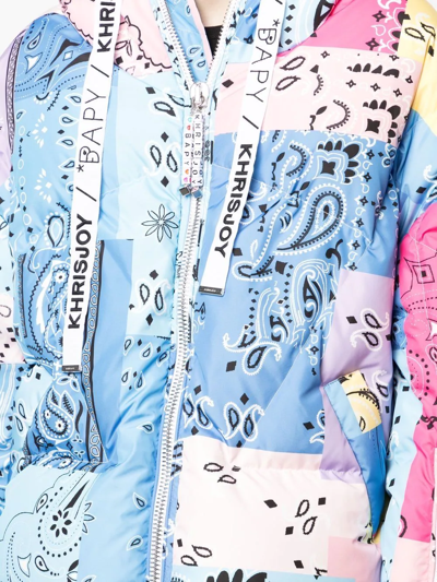 Bapy By *a Bathing Ape® Reversible Puffer Jacket In Multicolour