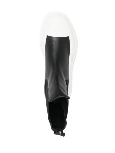 Alexander Mcqueen Chunky-platform Sole Boots In Black