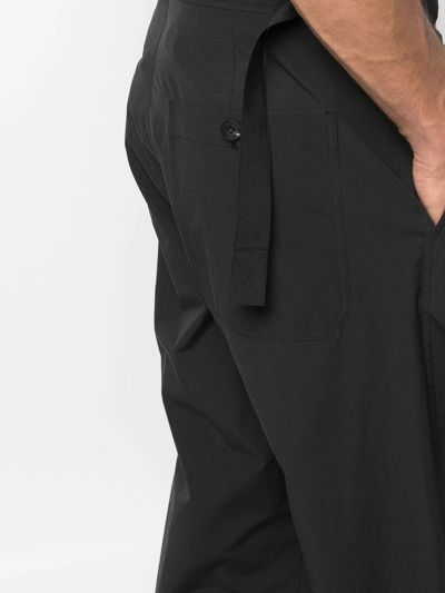 Shop Le 17 Septembre Pleat-detail Wrap Trousers In Black