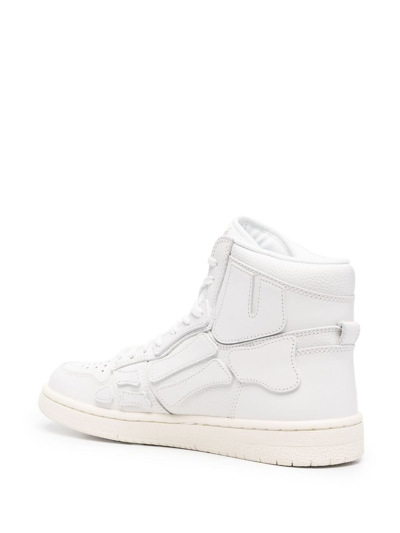 Shop Amiri Skel Hi-top Sneakers In White