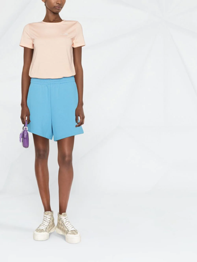 Apc Logo-print T-shirt In Orange
