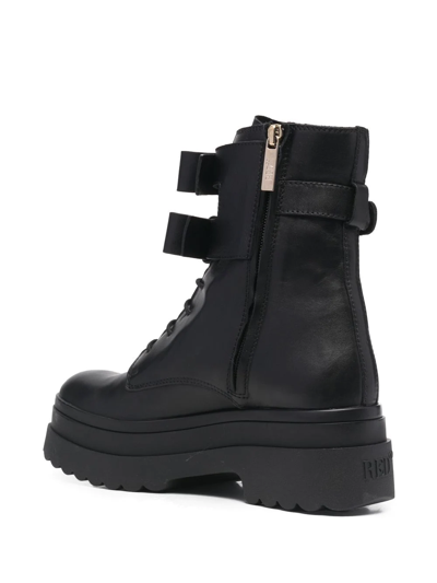 Shop Redv Bow-detail Platform Boots In Black