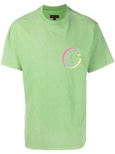 Shop Clot Globe Logo Short-sleeve T-shirt In Green