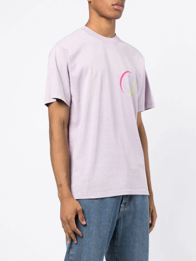 Shop Clot Globe Logo Short-sleeve T-shirt In Purple