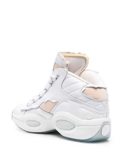 Shop Maison Margiela X Reebok Tq Memory Of Project 0 Low-top Sneakers In White