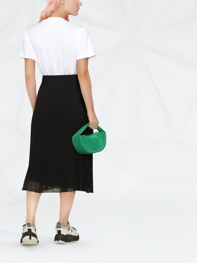 Dkny Chiffon Midi Skirt In Black