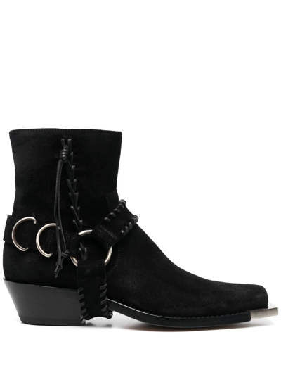 Shop Buttero Square-toe 55mm Ankle Boots In Black