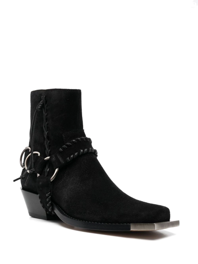 Buttero Square-toe 55mm Ankle Boots In Black