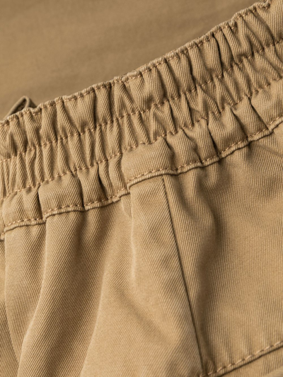 Dsquared2 Woman Khaki Cotton Trousers With Pence In Neutrals