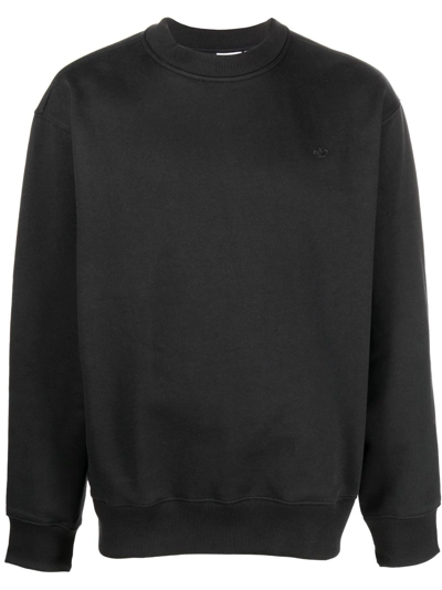 Shop Adidas Originals Contempo Crew Neck Sweatshirt In Black