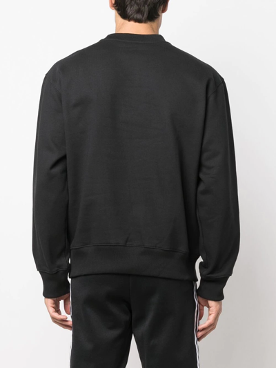 Shop Adidas Originals Contempo Crew Neck Sweatshirt In Black