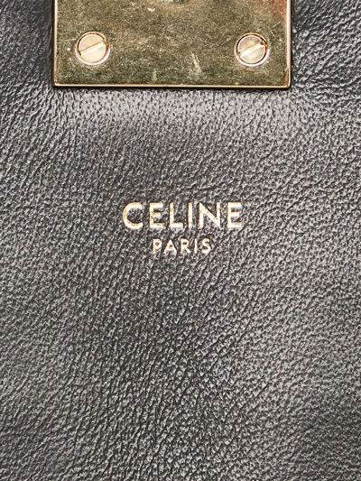 Pre-owned Celine Square-quilt Flap Shoulder Bag In Silver