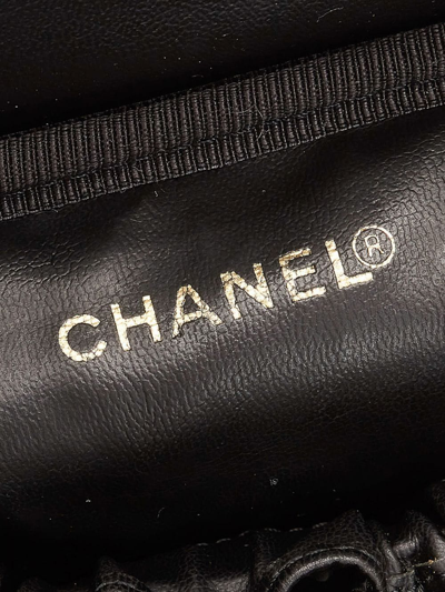 Pre-owned Chanel 1996-1997 Cc Logo-embossed Vanity Bag In Black