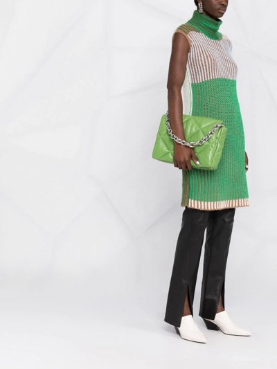 Shop Stand Studio Brynnie Quilted Shoulder Bag In Green