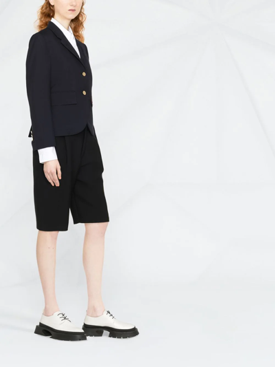 Shop Thom Browne 4-bar Single-breasted Blazer In Blue