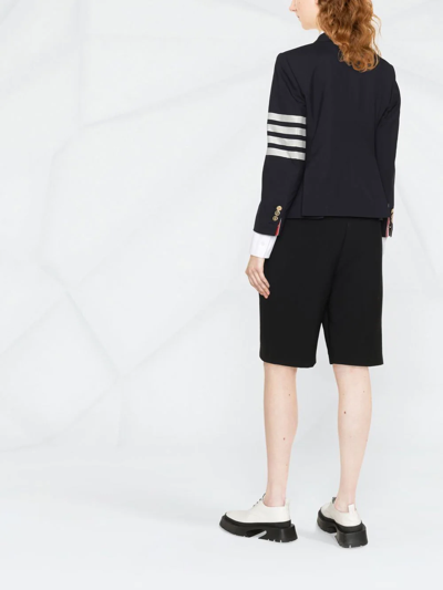 Thom Browne 4-bar Single-breasted Blazer In Blue