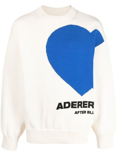 Shop Ader Error Heart Logo-print Sweatshirt In White