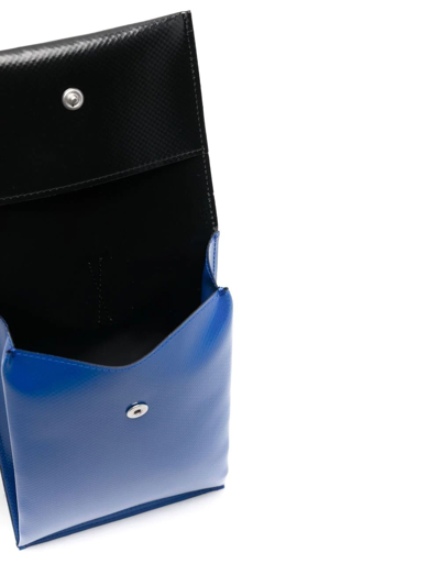 Shop Marni Colour-block Shoulder Bag In Blue