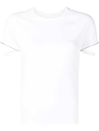 Shop Helmut Lang Crew-neck T-shirt In White
