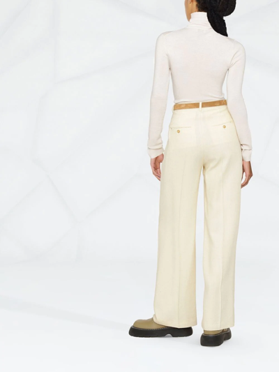 Shop Etro Long-sleeve Knitted Top In Neutrals