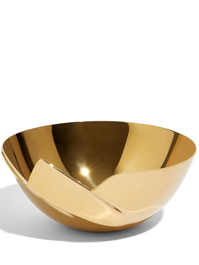 Shop Zaha Hadid Design Serenity Stainless Steel Bowl In Gold