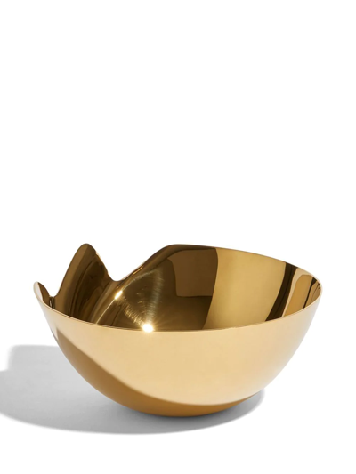 Shop Zaha Hadid Design Serenity Stainless Steel Bowl In Gold