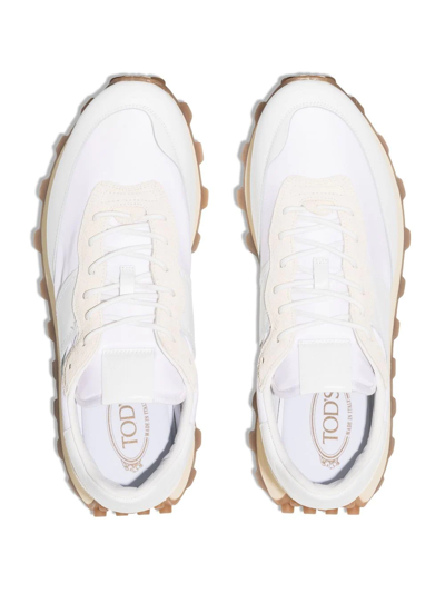 Shop Tod's Low-top Runner Sneakers In White