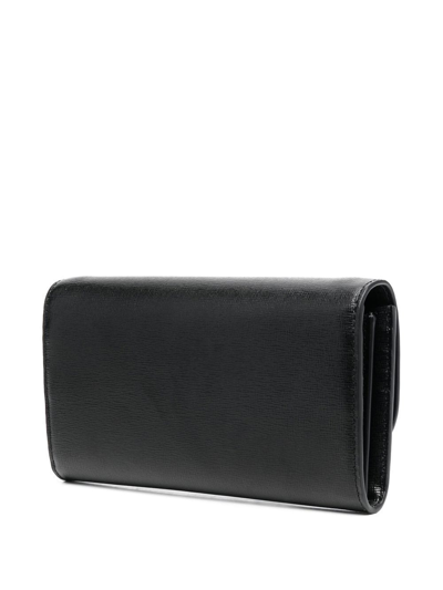 Shop Tory Burch Robinson Chain Wallet In Black