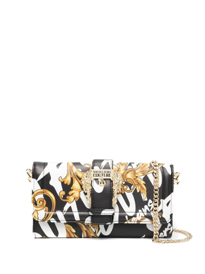 Shop Versace Jeans Couture Garland Couture Chain Wallet In Black
