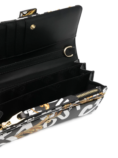 Shop Versace Jeans Couture Garland Couture Chain Wallet In Black