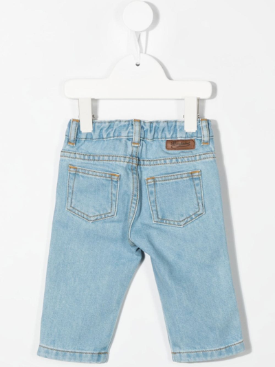 Shop Bonpoint Slim-cut Leg Jeans In Blue