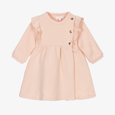 Shop Chloé Girls Pink Cotton Dress