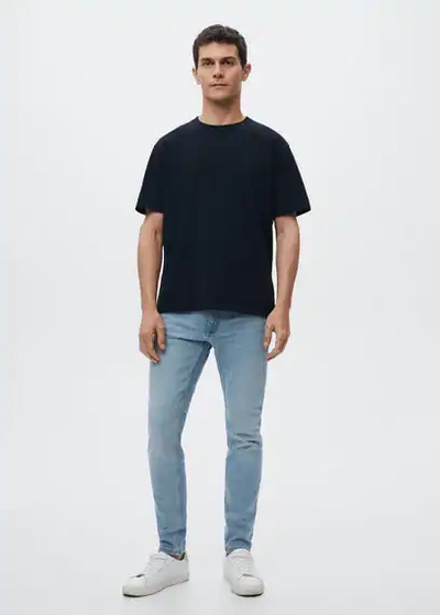 Mango Man Jude Skinny Fit Jeans Light Blue | ModeSens