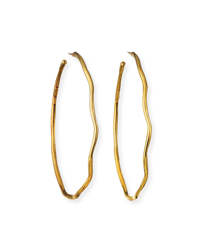 Shop Ippolita Classico Squiggle Hoops In 18k Gold In Yellow Gold