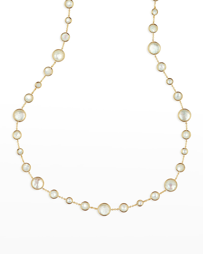 Shop Ippolita Lollitini Long Necklace In 18k Gold In Mother Of Pearl