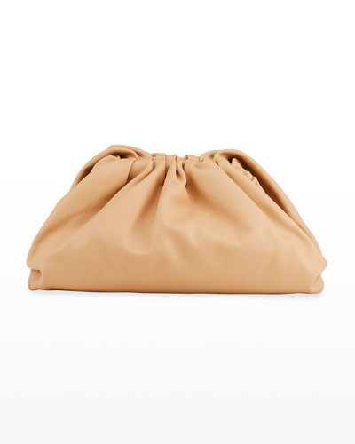 Shop Bottega Veneta The Pouch Bag In Butter Calf Leather In Nude