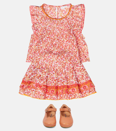 Poupette St Barth Amber Floral Top In Pink Mistral