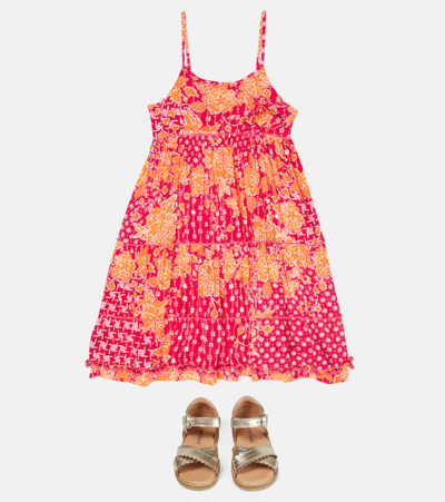 Shop Poupette St Barth Pippa Floral Dress In Fuschsia Edelweiss