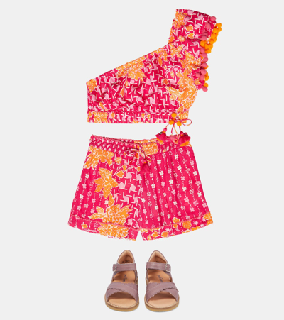 Poupette St Barth Cindy Floral Shorts In Pink