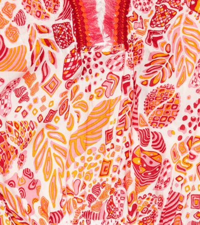 Poupette St Barth Sasha Printed Playsuit In Red Chagal