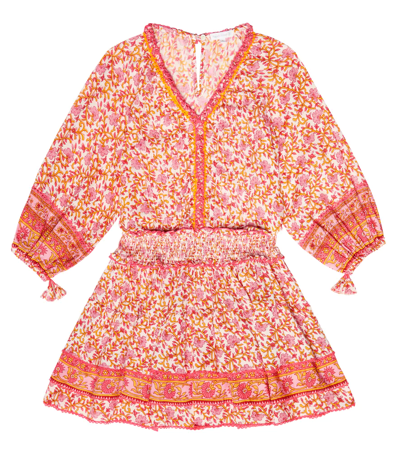 Poupette St Barth Ariel Floral Dress In Pink Mistral