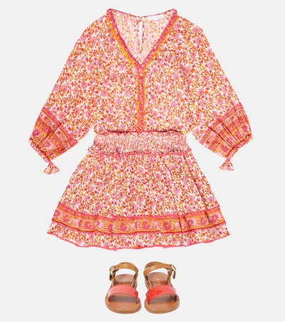 Poupette St Barth Ariel Floral Dress In Pink Mistral