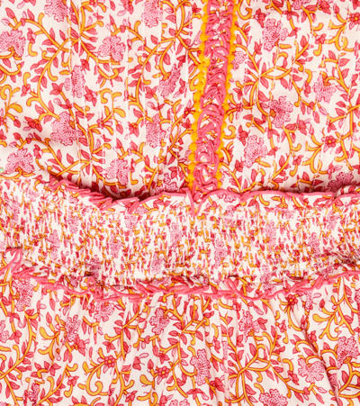 Poupette St Barth Ariel Floral Dress In Pink Mistral