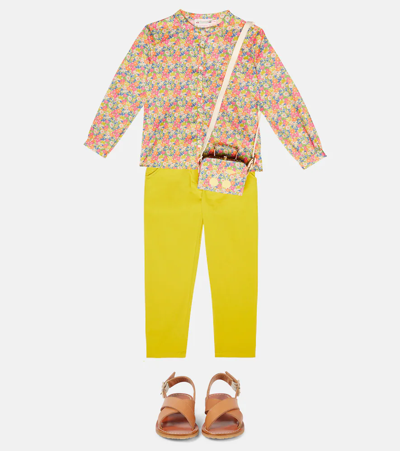 Bonpoint Girls Pink Floral Liberty Blouse In Fl Multicolore