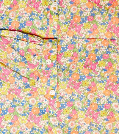 Bonpoint Girls Pink Floral Liberty Blouse In Fl Multicolore