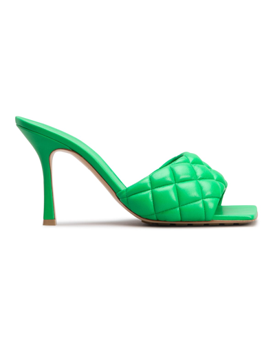 Shop Bottega Veneta The Padded Sandals In Parakeet