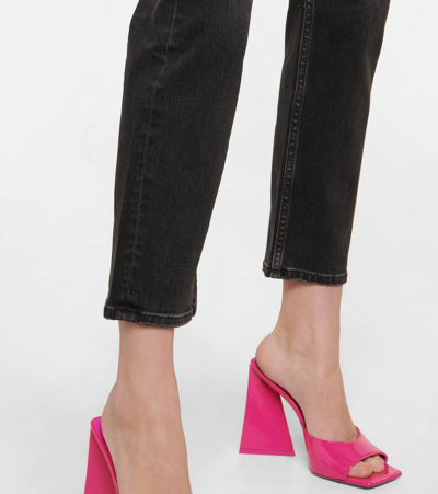 Shop Ag Girlfriend Mid-rise Cropped Jeans In Pfb3