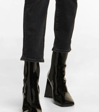 Ag Ex-boyfriend Mid-rise Slim Jeans In Blk5